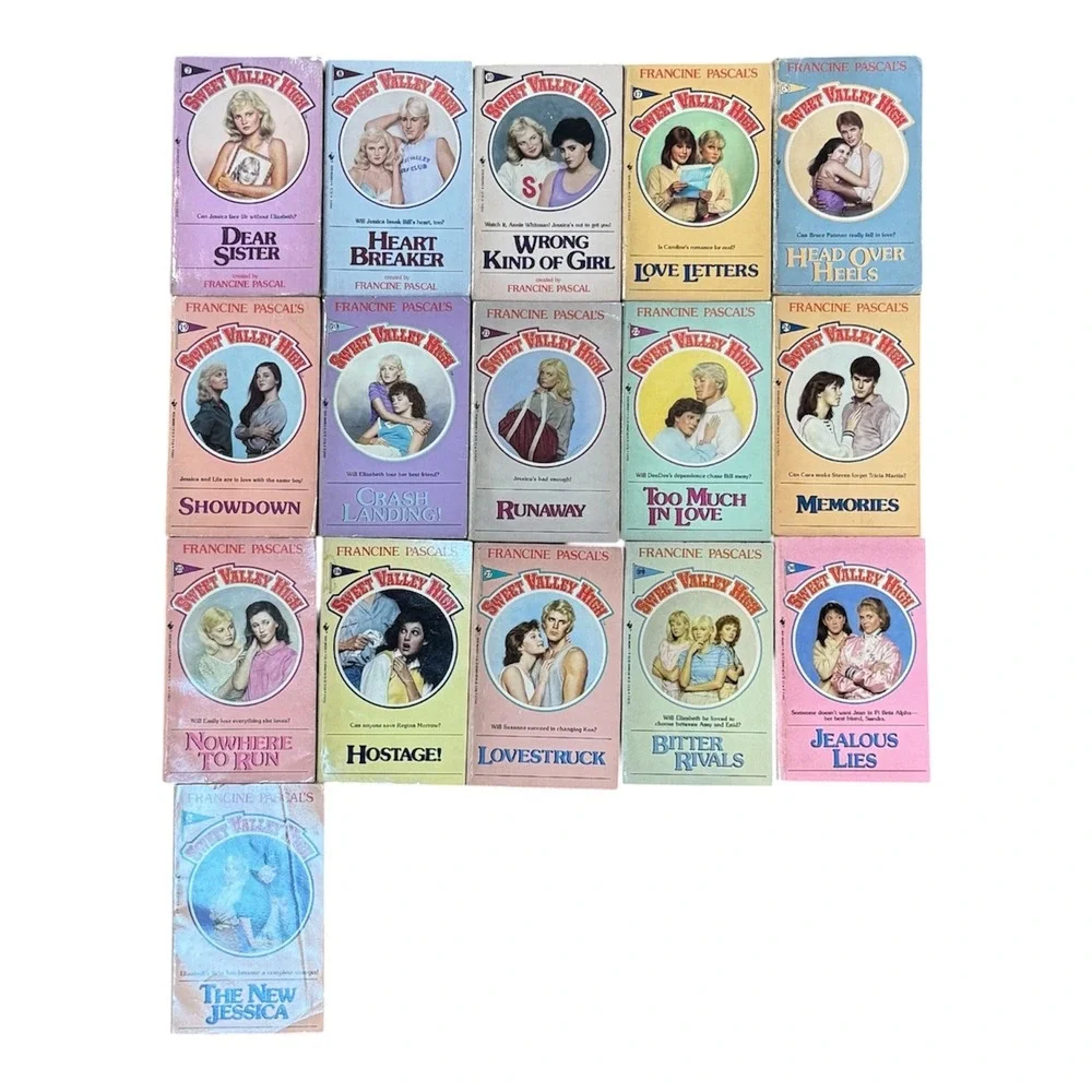 Vintage Sweet Valley High Book Lot of 16 Francine Pascal 1984-1986 Bantam #7-32